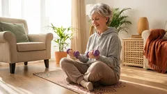 Proč je silový trénink důležitý i po šedesátce: Jednoduchý plán na 2–3 tréninky týdně doma